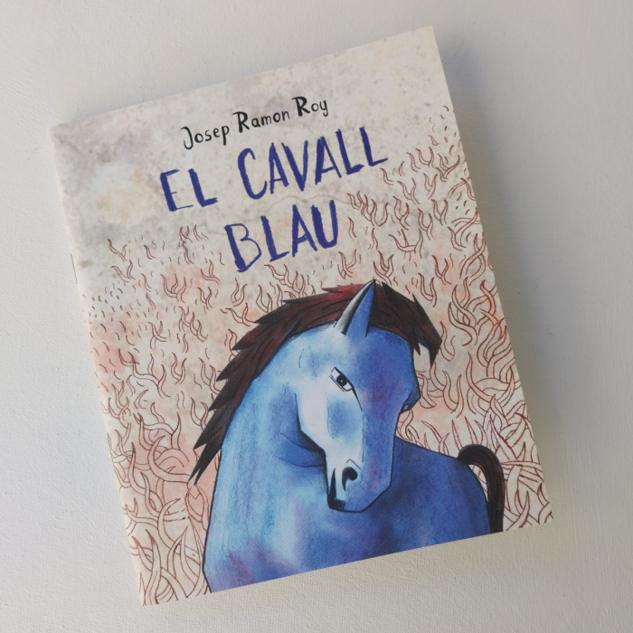 "El cavall blau", álbum infantil escrito y dibujado por mí