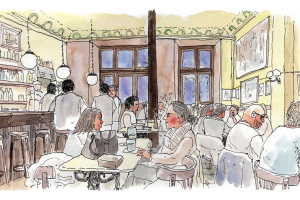 URBAN SKETCHING: BARES  Y CAFÉS